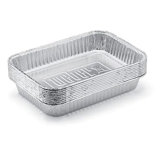 Produktbild: Weber 6415 Tropfschalen, 1er Pack (1x10 Stück), Silber