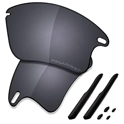Produktbild: Saucer Premium-Ersatzgläser und Gummi-Kits für Oakley Fast Jacket XL OO9156 Sonnenbrillen High Definition - Shield Black Polarisiert