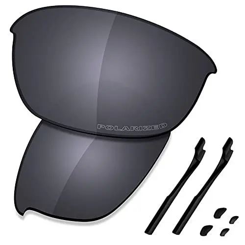 Produktbild: Saucer Premium-Ersatzgläser und Gummi-Kits für Oakley Half Jacket 2.0 OO9144 Sonnenbrillen High Definition - Shield Black Polarisiert