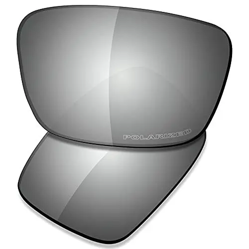 Produktbild: Saucer Premium Ersatzgläser für Oakley Fuel Cell OO9096 Sonnenbrillen High Defense - Chrome Metal Polarisiert