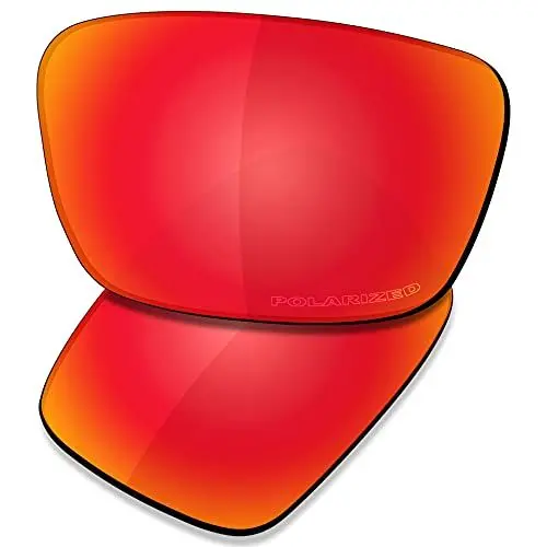 Produktbild: Saucer Premium Ersatzgläser für Oakley Fuel Cell OO9096 Sonnenbrillen High Defense - Fire Red Polarisiert