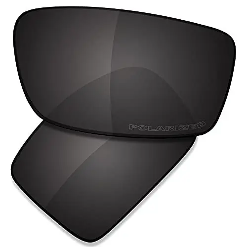 Produktbild: Saucer Premium Ersatzgläser für Oakley Gascan Sonnenbrillen High Defense - Carbon Black Polarisiert