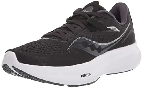 Produktbild: Saucony Damen Ride 15 Walking-Schuh, Black/White, 42.5 EU
