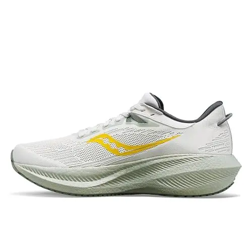 Produktbild: Saucony Herren Triumph 21 Laufschuhe Neutralschuh Weiß - Orange 45