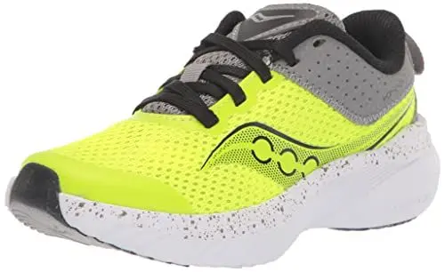 Produktbild: Saucony Kinvara 14 Lace to Toe Sneaker, Citron/Grey, 2.5 US Unisex Big Kid