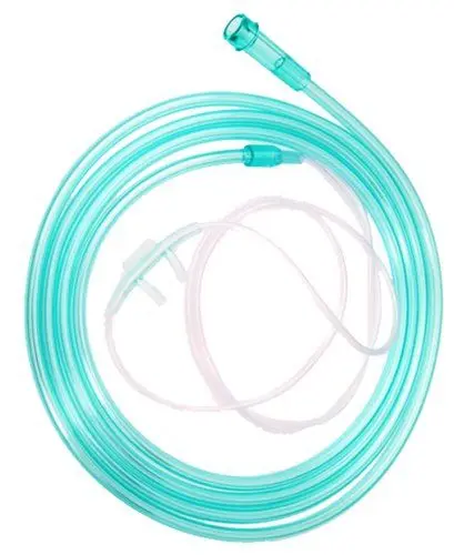 Produktbild: Sauerstoffbrillen Nasenbrillen 1 Stück weich/soft grün mit 210cm O2-Schlauch Sauerstoffbrille Nasenbrille