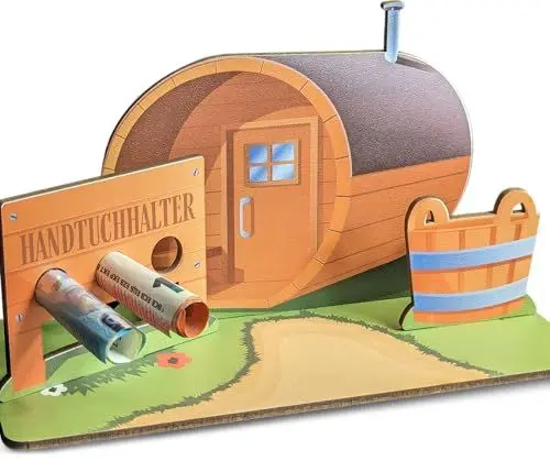 Produktbild: Sauna Geschenke Für Männer - Sauna 3D-Holzkarte | Geldgeschenke, Sauna Geschenkset, Sauna Geschenke, Sauna Geschenk, Neue Sauna, Gutscheinkarte Für Wellnessurlaub