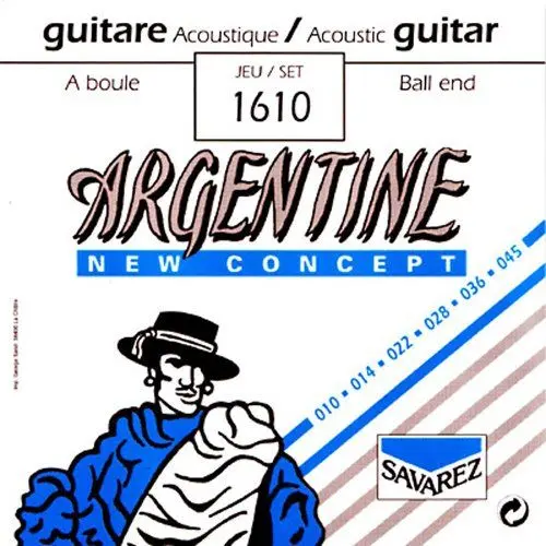 Produktbild: Savarez 1610 Gitarrensaite für Akustikgitarre, 10–45 Ball End, Extra Light mit Kugel
