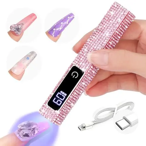 Produktbild: Saviland U V Lampe für Gelnägel: Mini U V Lampe für Nägel<strong>Schützen Sie die Haut:</strong> <strong>Wiederaufladbar:</strong> Klein LED Nagellack Trocknergerät für Nagellack Aufbaugel Nail Tips nagelkleber Geschenke für Frauen