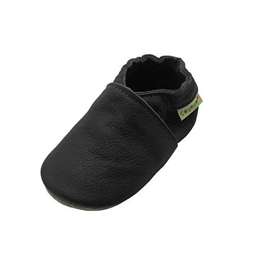 Produktbild: SAYOYO Weichersohlen Babyhausschuhe Lauflernschuhe das Kind Jungen & Mädchen Krabbelschuhe, 21/22 (12-18) L Monate, Grau