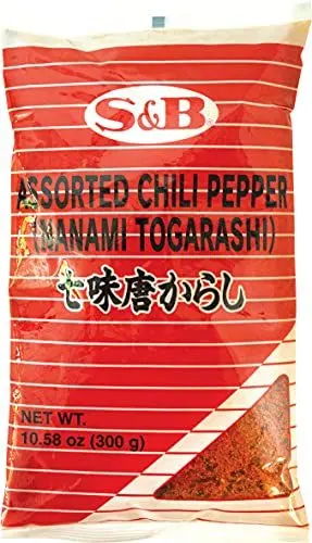 Produktbild: S&B Würzpulver mit Chili – Authentisches japanisches Würzpulver zum Marinieren von Fisch & Fleisch – 1 x 300 g
