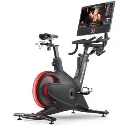 Produktbild: sBike Smart Indoor Cycling Bike, 21,5“ Touch Display + LED | inkl. Live & On Demand Kurse + Full Body Workout Erlebnis | Speedbike Heimtrainer Sportstech Fitness Bike für Zuhause