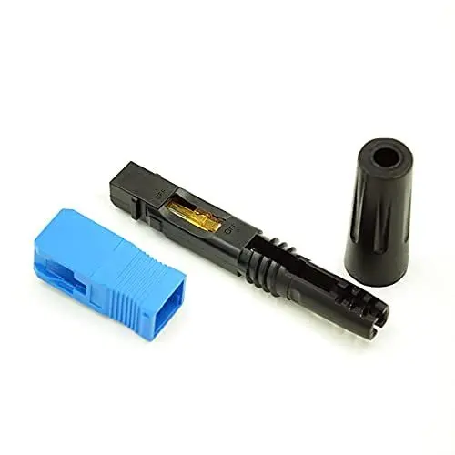 Produktbild: SC UPC Glasfaser Verbinder (10 Stück) SC/UPC Glasfaser Schnellverbinder Singlemode Fiber Fast Connector LWL-Stecker