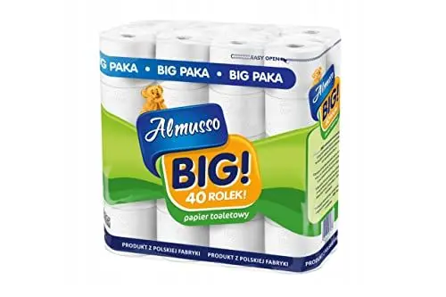 Produktbild: Scandinavian Home - Toilettenpapier 3-lagig Almusso 40 Rollen | Klopapier | WC Papier | Papierrolle | Toilettenpapier 3-lagig | Toilet Paper | Natürliche Zellulose