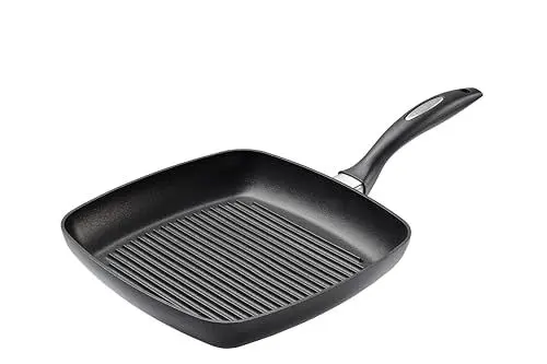 Produktbild: SCANPAN IQ Grillpfanne Induction 27x27 cm | Geriffelte Oberfläche für authentische Grillstreifen | Grill-Pfanne für alle Herdarten | Langlebige Stratanium+ Antihaftbeschichtung | Ofenfest