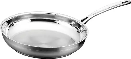 Produktbild: SCANPAN Impact Edelstahl-Bratpfanne Induction 26 cm | Tropffreier Rand | Bratpfanne mit bequemem Griff | Universal-Pfanne für alle Herdarten | Ofenfest