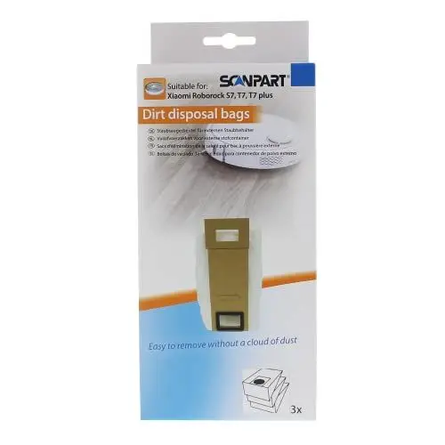 Produktbild: Scanpart Staubbeutel kompatibel mit Roborock S7 3 St.