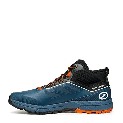 Produktbild: Scarpa Unisex Rapid Mid GTX Arsm Agility Hikingschuhe, Cosmic Blue Orange, 43 EU