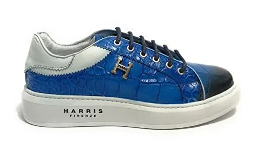Produktbild: Scarpe uomo Harris Sport sneakers in pelle azzurro panthers U17HA179 41