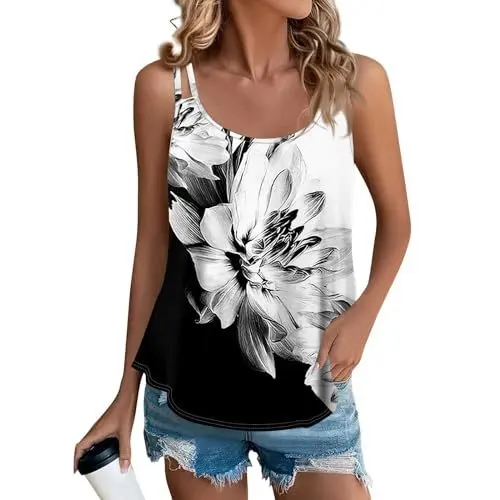 Produktbild: SCBFDI Ethno Kleidung Damen Crop Tops Damen Unterhemd Damen Baumwoll Tops Damen Tshirt Damen Oversize Rotes Oberteil Neckholder Bluse, Bluse Kleidung Damen Lange Oberteile für Leggings Grau 3XL