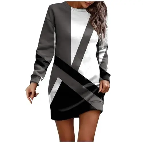 Produktbild: SCBFDI Kleid Winter Damen Damenkleider Festlich Kleid Damen Lang Leinen Kleidung Damen Altmodische Kleider Kleid Langarm Damen Elegant Festliche Kleider für Damen Große Größen Samtkleid Grau XL