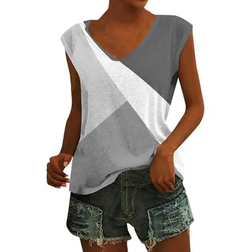 Produktbild: SCBFDI Shirt Damen Netzoberteil Damen Tank Top Damen Sexy Lila Oberteil Damen Spaghettiträger Top Schlafshirt Damen Lang Mädchen Sachen Teenager Damen Top Sommer Outfits Teenager Elfenbein XL