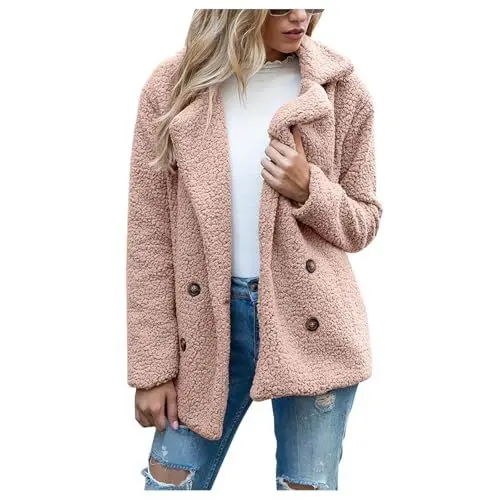 Produktbild: SCBFDI Winterjacke Damen Warm Wintermantel Damen Elegant Winter Jacke Damen Lang Leichte Daunenjacke Damen Webpelzjacke Damen Umstandsjacke Winter Jacke mit Heizung Wintermantel Rosa 3Xl