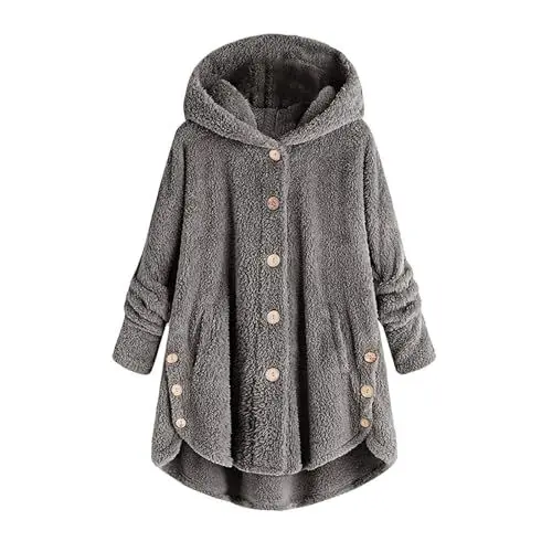 Produktbild: SCBFDI Wintermantel Teddy Winterjacke Damen Grosse Grössen Übergangsjacke Wachsjacke Damen Laufjacke Damen Umstands Winterjacke Steppjacke Teenager Mädchen Winterjacke Damen% Winterjacken Multi L