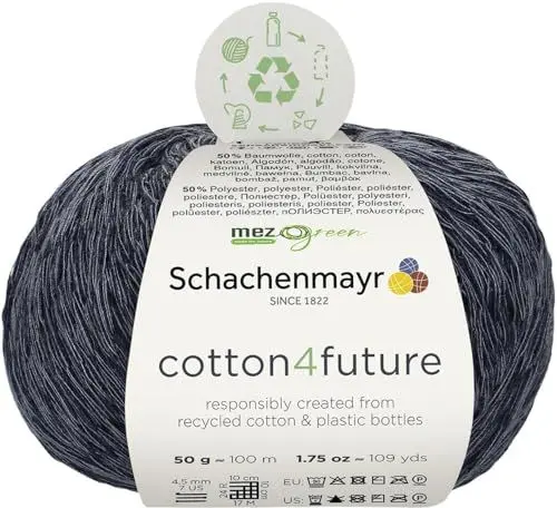 Produktbild: Schachenmayr 9807377-00050 Handstrickgarne, Baumwolle / 50% Polyester, Indigo, onesize, 100 Meter
