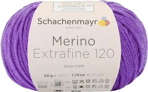 Produktbild: Schachenmayr Merino Extrafine 120 9807552-00147 violett Handstrickgarn, Schurwolle