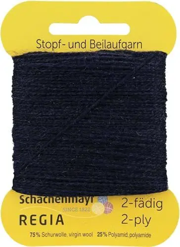 Produktbild: REGIA 2-fädig Uni 9801278-00324 marine Handstrickgarn, Sockengarn, Beilaufgarn, 5g Kärtchen