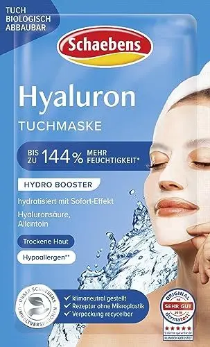 Produktbild: Schaebens Hyaluron Tuchmaske, 21 g