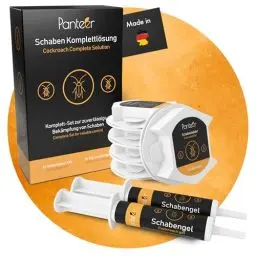 Produktbild: SCHÄDLINGSMEISTER® Schaben Komplettlösung - 2 x 10g Schabengel und 5 Schabenfallen- Schaben Bekämpfung - Auch gegen SILBERFISCHE - Kakerlaken bekämpfen - Kakerlaken Falle - Cockroach Killer - AMP 9 RB