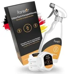Produktbild: SCHÄDLINGSMEISTER ® Silberfisch Komplett Set - Silberfische bekämpfen - 500ml Silberfisch Spray und 4 XXL Köderdosen - Wirksamkeit in Studien seit 2019 belegt - Silberfische effektiv bekämpfen