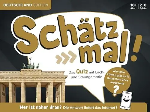 Produktbild: Schätz mal! Deutschland Edition: Das Quiz mit Lach- und Staungarantie I Ab 10 Jahre I 2-8 Spieler I Spiele-Block