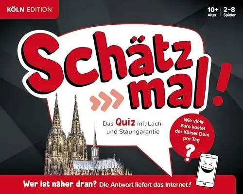 Produktbild: Schätz mal! Köln Edition: Das Quiz mit Lach- und Staungarantie I Ab 10 Jahre I 2-8 Spieler I Spiele-Block