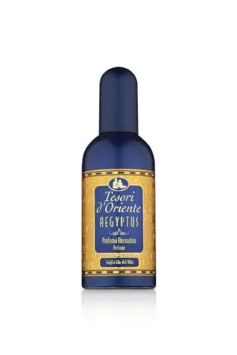 Produktbild: Tesori d'Oriente - Aromatischer Duft Aegyptus, blumiger und holziger Duft, Noten von Bergamotte, Ylang Ylang, Iris und Jasmin, 100 ml