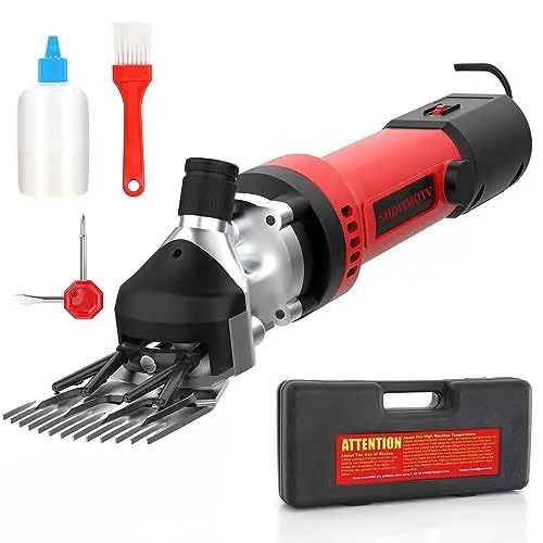 Produktbild: Schafschere,550W Fachmann Elektrische Schafschere,Tierpflege Schafschermaschine Alpakas, Ziegen und mehr, 6 Geschwindigkeiten Schwerlast Farm Livestock Haircut