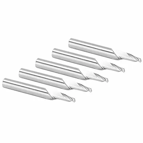 Produktbild: Schaftfräser, 8mm Schaft 1‑Schneide Spiralfräser 5St. Schnellarbeitsstahl 8x7x14x60mm für Holzbearbeitungsmaschinen für die Werbung von CNC-Fräsmaschinen