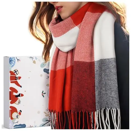 Produktbild: Schal Damen Winter Weihnachtsgeschenke für Frauen: Damenschal Winter Kuschelig Halstuch Schals Tücher für Damen Geschenke für Frauen Mama Oma Freundin Schwester Weihnachten Adventskalender 2024 Frauen