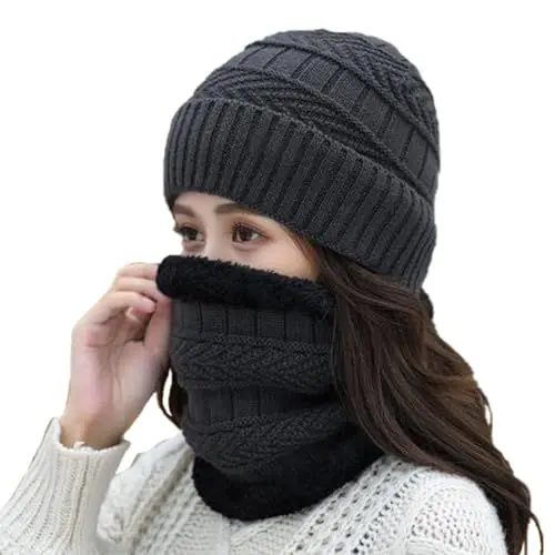 Produktbild: schal und mütze damen set winter,dreiecksschal damen winter,fell schal,schal damen warm,winterschal damen,scarf women,kuschelschal,schal gelb,schals & tücher für damen,halstuch musselin damen,warmer