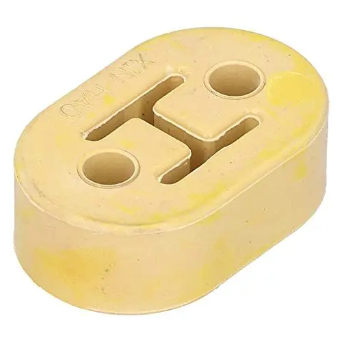 Produktbild: Schalldämpfer-Aufhänger, 2-Loch-Schalldämpfer-Aufhänger, Polyurethan, Rüttelfester Universal-Auspuff-Isolator, Schalldämpfer-Aufhänger, Yosoo Automobil-Auspuffrohr-Fittings für(Gelb)
