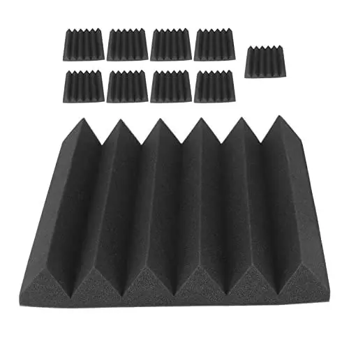 Produktbild: Schalldichte Schaumstoffplatten für Wände, Akustikplatten, 10-teiliges Akustikplatten-Schallabsorptionsschaum-Schalldämmungsset-Set für Heimstudio