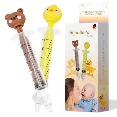 Produktbild: Schaller's™ Nasenspritzen Nasendusche für Babys und Kinder Nasenpflege bei Verstopfungen Nasensauger