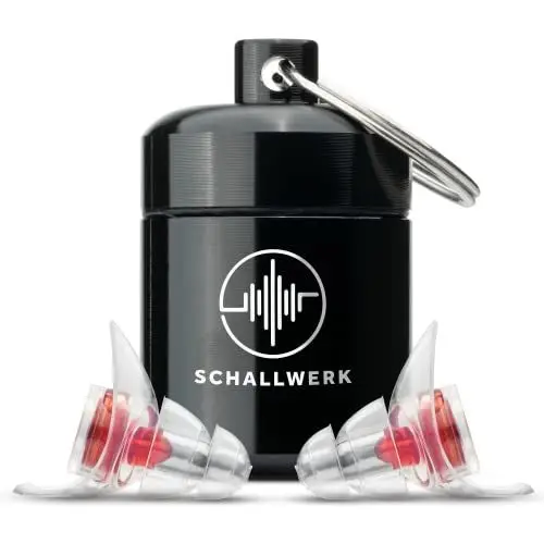 Produktbild: SCHALLWERK ® Women+ Gehörschutz Ohrstöpsel – dämpfen Lärm & erhalten Tonqualität – Gehörschutzstöpsel, Ohrstöpsel Konzert, Ohrenschutz - Earplugs geeignet für Musik, Festival, Arbeit & Lernen