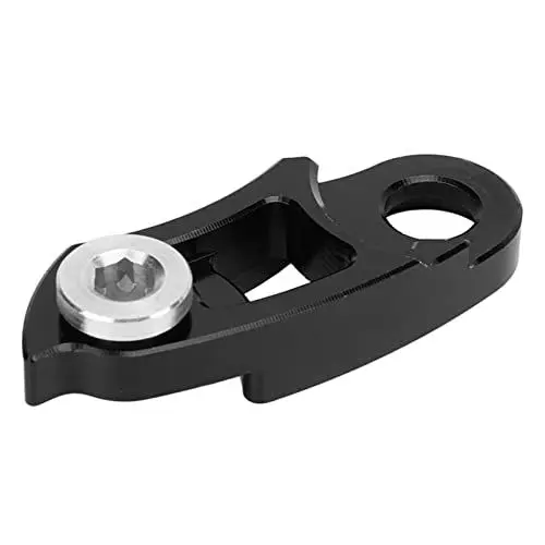 Produktbild: Alomejor Schaltauge Verlängerung für Fahrradrahmen aus Aluminiumlegierung, Heckhaken Verlängerung für 34 52T Großes Schwungrad(Schwarz)