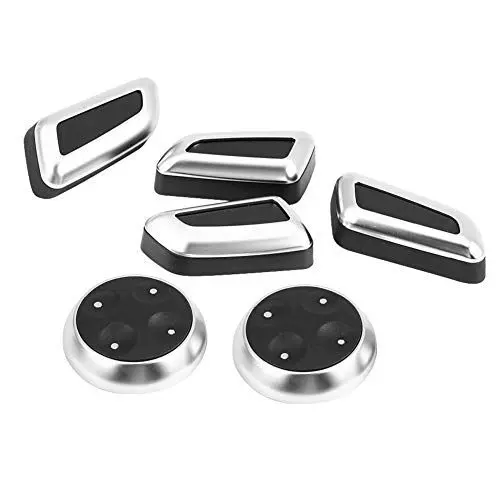 Produktbild: Schalter Abdeckung,Sitzverstellung Schalterabdeckung, 6 Stück Autositzverstellung Knopf Schalterabdeckung Trim Fit für A3 A4 A5 A6 Q3 Q5