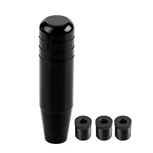 Produktbild: Schaltknauf Universal Aluminiumlegierung Auto Handgriff Schalthebel 13cm(Schwarz)