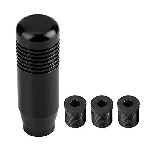 Produktbild: Yosoo Aluminiumlegierung Auto Schaltknauf Schaltknauf 8,5 cm Schwarz Rot (Schwarz) JDM Schaltknauf Rot