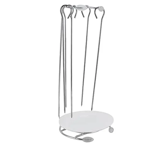 Produktbild: Schaschlikspieß-Set aus Edelstahl, BBQ-Grillrost, Bräter, Drehspieß, Barbecue-Grill-Set, Kochset für Outdoor-Camping